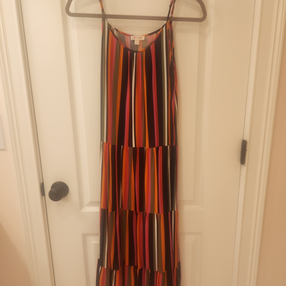 Riley & Rae Vibrant Striped Dress
